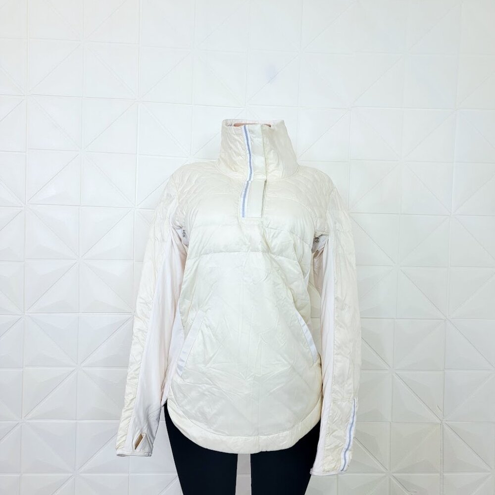 Lululemon Athletica Off-White Quilted Puffer Jacket - Picture 2 of 9